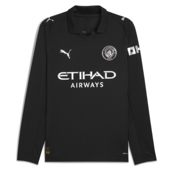 Billige Fotballdrakt Manchester City Replika Bortedrakt 2025-26 Langermet